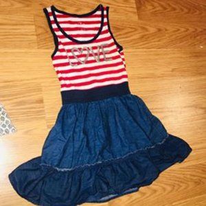 Love Striped Girls Dress